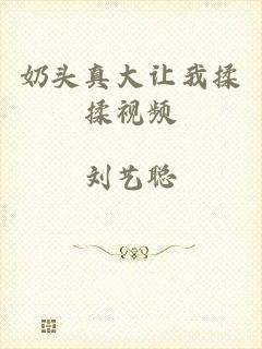 奶头真大让我揉揉视频