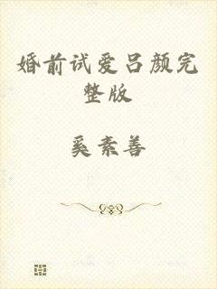 婚前试爱吕颜完整版