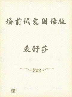 婚前试爱国语版