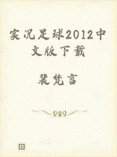 实况足球2012中文版下载