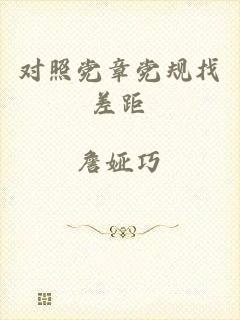 对照党章党规找差距