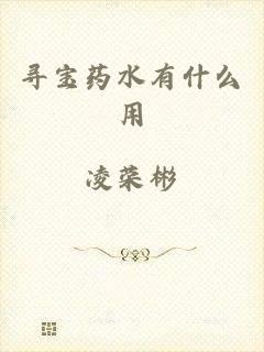 寻宝药水有什么用