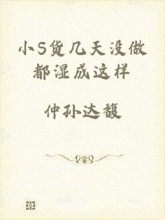 小S货几天没做都湿成这样