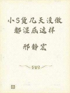 小S货几天没做都湿成这样