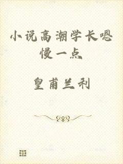 小说高潮学长嗯慢一点