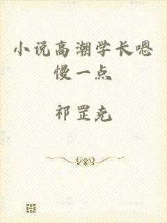小说高潮学长嗯慢一点
