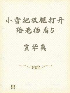 小雪把双腿打开给老杨看5