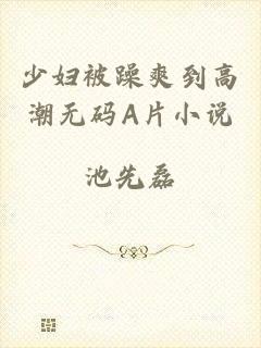 少妇被躁爽到高潮无码A片小说