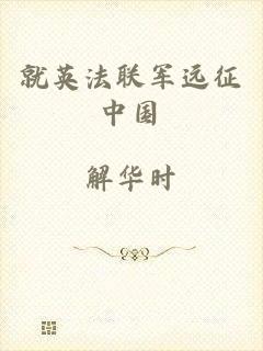 就英法联军远征中国