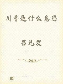 川普是什么意思