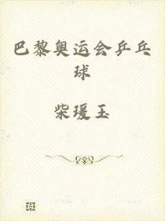 巴黎奥运会乒乓球