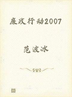 廉政行动2007