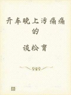开车晚上污痛痛的