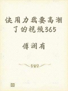 快用力我要高潮了的视频365