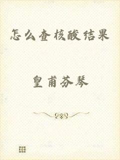 怎么查核酸结果