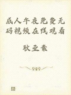 成人午夜免费无码视频在线观看