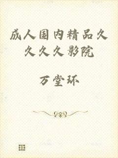 成人国内精品久久久久影院