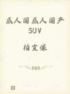 成人国成人国产SUV
