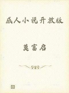 成人小说开放版