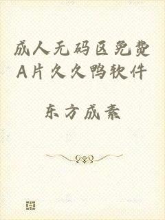 成人无码区免费A片久久鸭软件