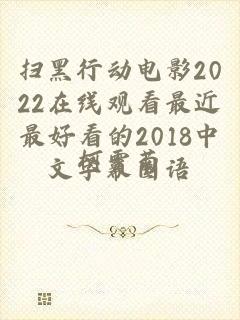 扫黑行动电影2022在线观看最近最好看的2018中文字幕国语