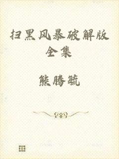扫黑风暴破解版全集