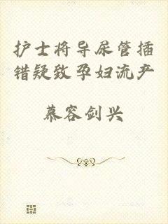 护士将导尿管插错疑致孕妇流产