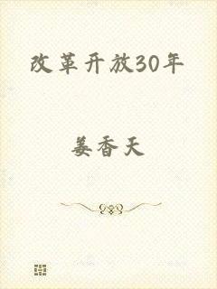 改革开放30年