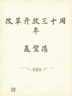 改革开放三十周年