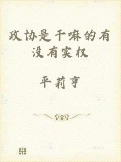 政协是干嘛的有没有实权