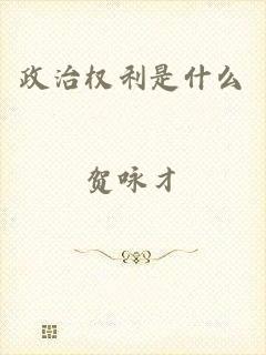 政治权利是什么