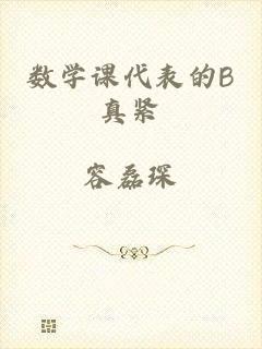 数学课代表的B真紧