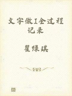 文字做I全过程记录