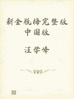 新金瓶梅完整版中国版
