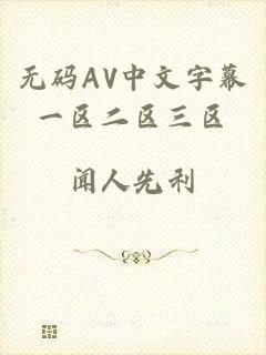 无码AV中文字幕一区二区三区