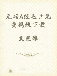 无码A级毛片免费视频下载