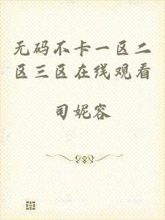 无码不卡一区二区三区在线观看