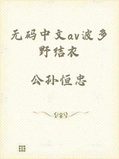 无码中文av波多野结衣