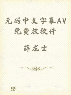 无码中文字幕AV免费放软件