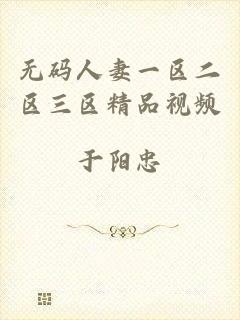 无码人妻一区二区三区精品视频