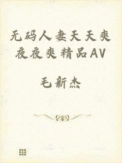 无码人妻天天爽夜夜爽精品AV
