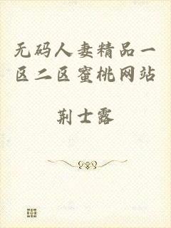 无码人妻精品一区二区蜜桃网站