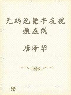 无码免费午夜视频在线