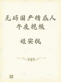 无码国产精成人午夜视频