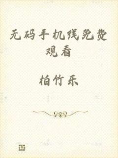 无码手机线免费观看