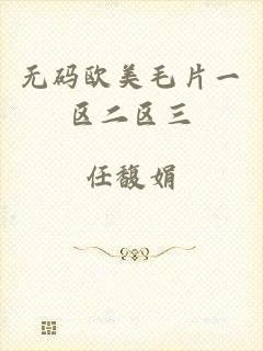 无码欧美毛片一区二区三