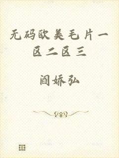无码欧美毛片一区二区三
