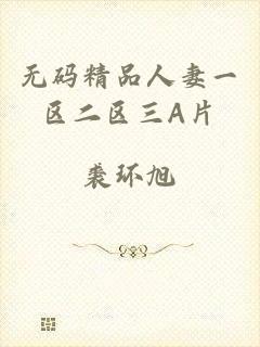 无码精品人妻一区二区三A片