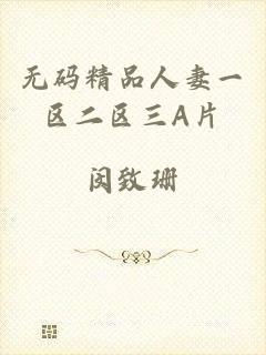 无码精品人妻一区二区三A片