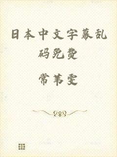 日本中文字幕乱码免费